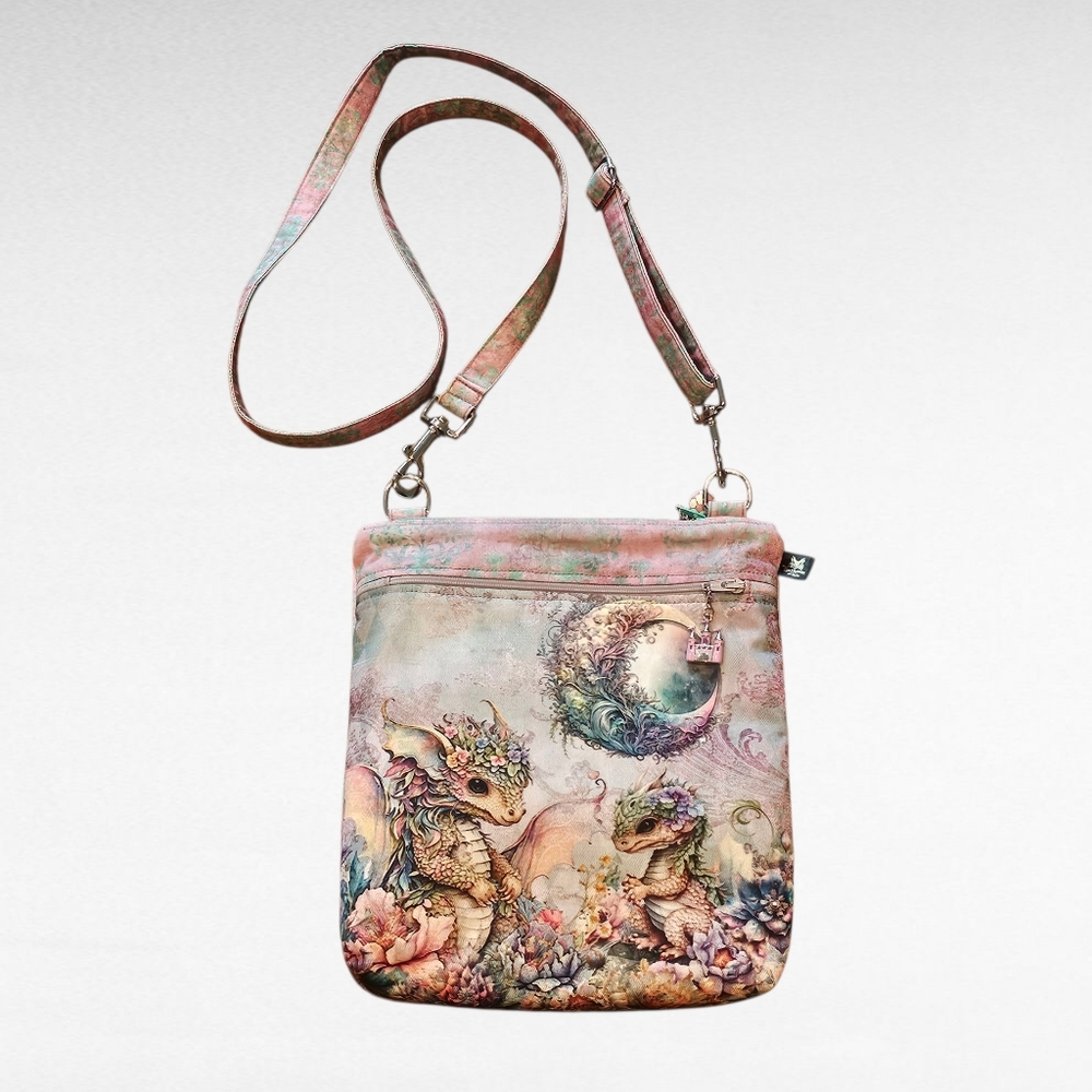 Hollows On Vale Dragon Print Crossbody Bag